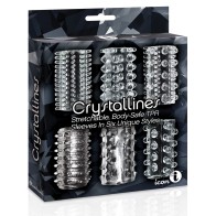 Manga de Pene Crystalline TPR 6-Pack Transparente