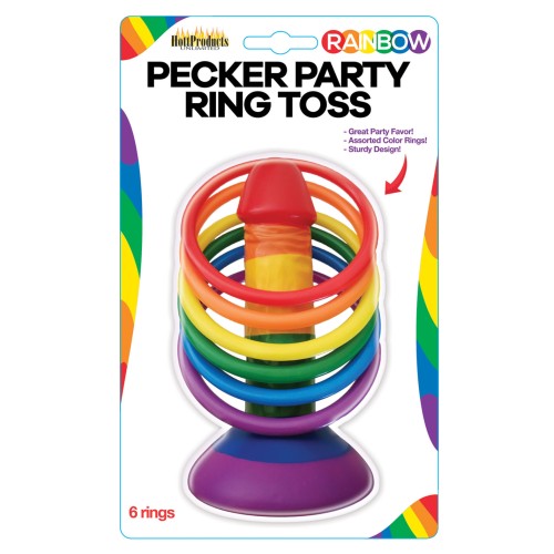 Rainbow Pecker Party Ring Toss