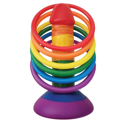 Rainbow Pecker Party Ring Toss