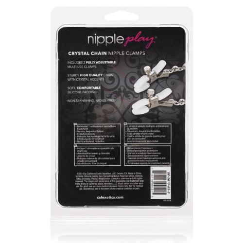 Nipple Play Crystal Nipple Clamps - Clear