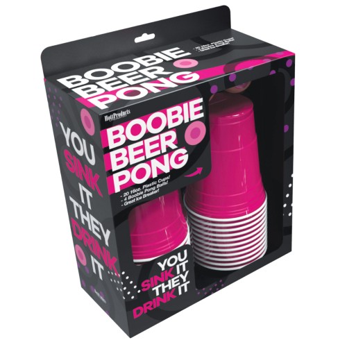 Juego de Beer Pong Boobie con Copas y Pelotas