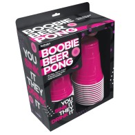 Juego de Beer Pong Boobie con Copas y Pelotas