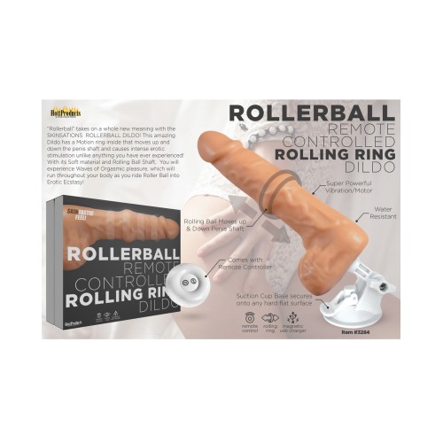 Dildo Rollerball SKINSATIONS con Ventosa