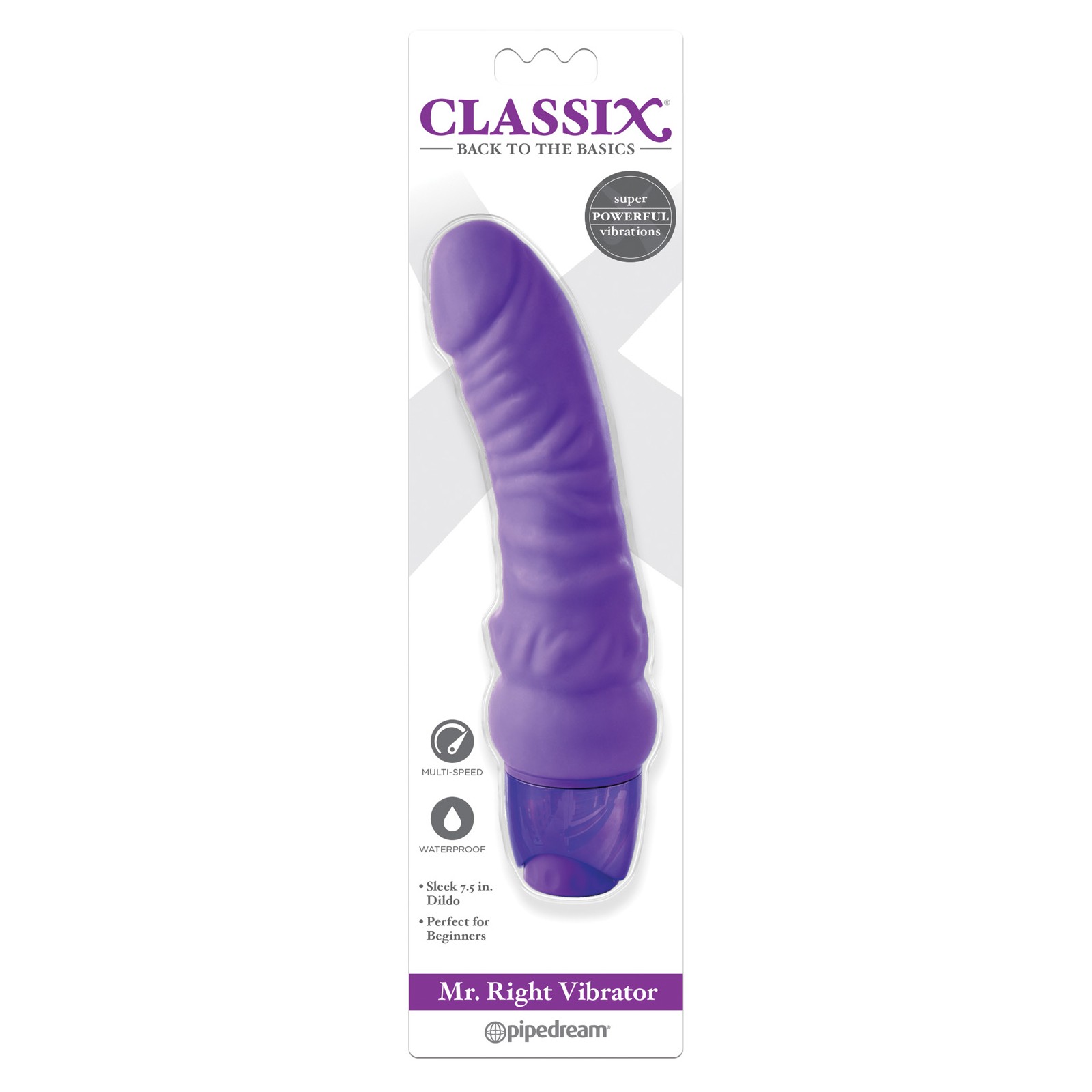 Classix Mr Right Vibrator Purple