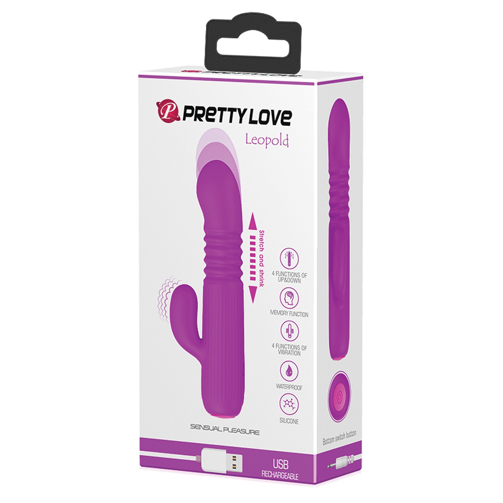 Pretty Love Leopold Mini Thruster Vibe - Fuchsia