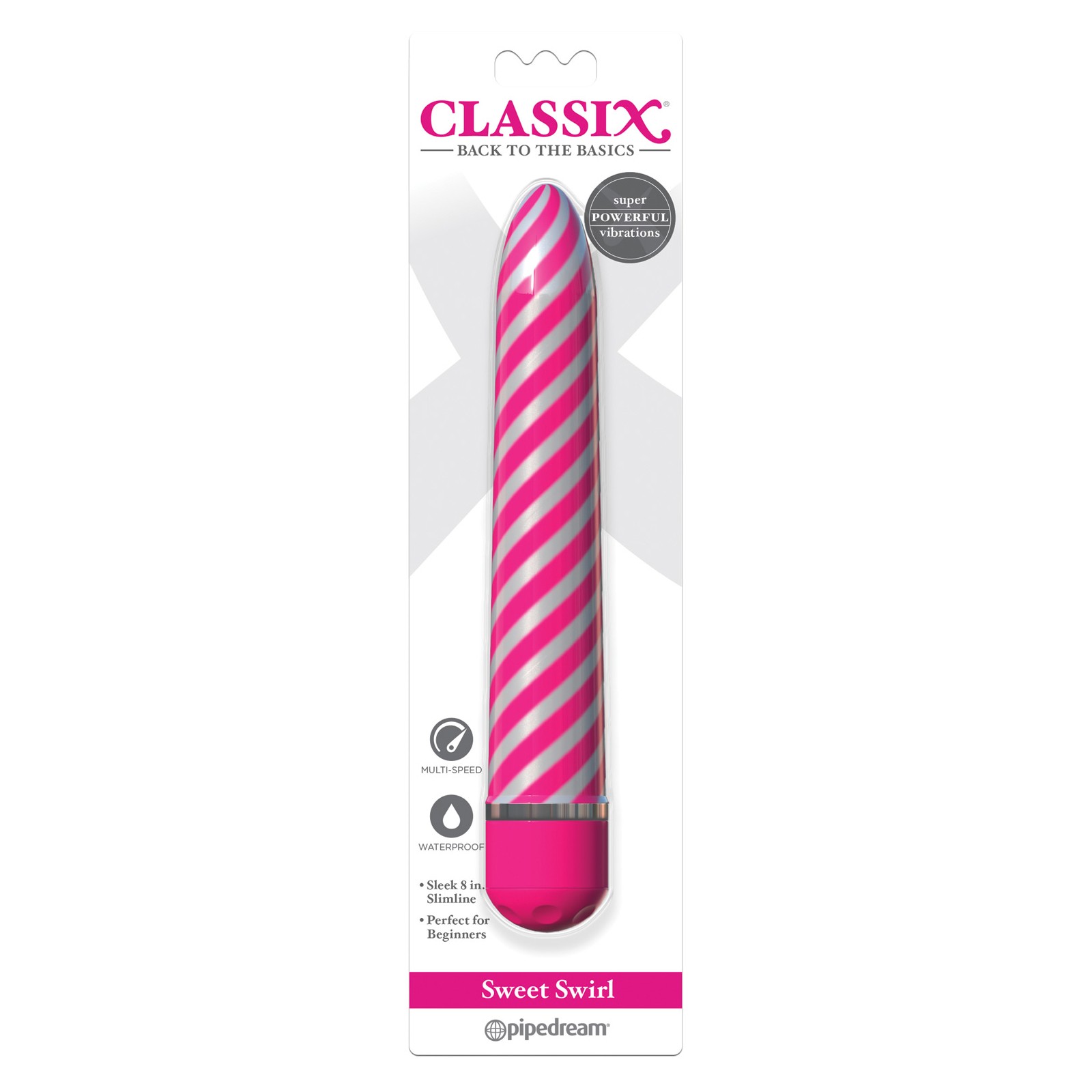 Classix Sweet Swirl Vibrator - Pink for Ultimate Pleasure