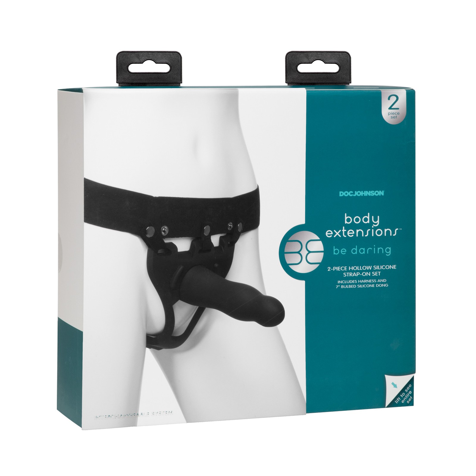 Conjunto de Strap-On Be Daring de Body Extensions Negro