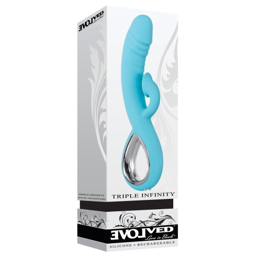 Vibrador Evolved Triple Infinity en Teal