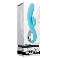 Evolved Triple Infinity Vibrator in Teal