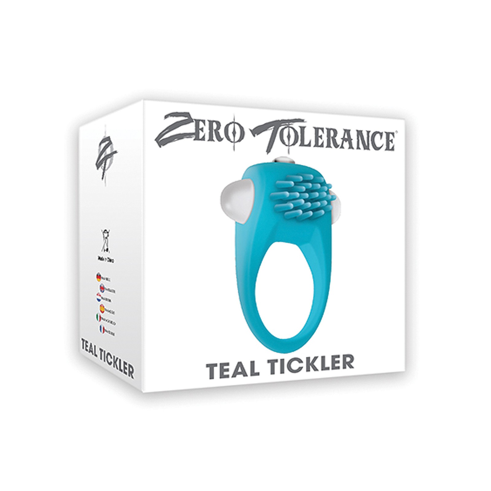 Zero Tolerance Teal Tickler Cock Ring for Enhanced Pleasure