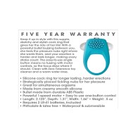 Zero Tolerance Teal Tickler Cock Ring for Enhanced Pleasure