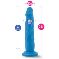 Pene Neo de Doble Densidad de 7.5 Pulgadas Azul Neón