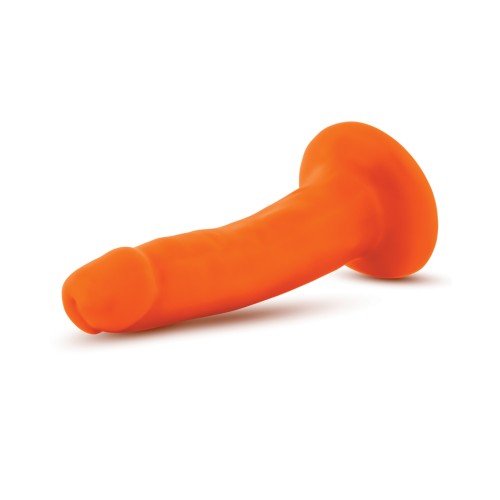 Dildo Blush Neo Densidad Doble de 6" - Naranja Neón