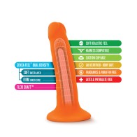 Blush Neo Dual Density 6" Cock - Neon Orange