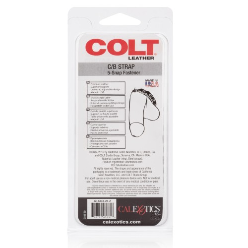 COLT Leather C/B Strap for Wild Adventures