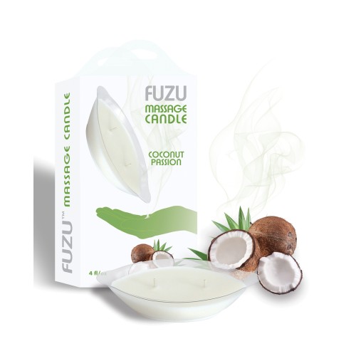 Fuzu Coconut Passion Massage Candle 4 oz