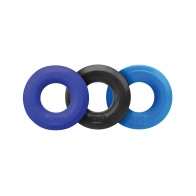 Hunky Junk C Ring Multi Pack - Cobalt - Enhance Pleasure