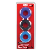 Hunky Junk C Ring Multi Pack - Cobalt - Enhance Pleasure