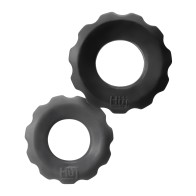 Hunky Junk Cog Ring Double Pack - Tar & Stone