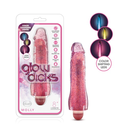 Blush Glow Dicks Glitter Vibrator Molly