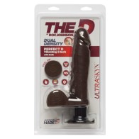 The D 8 Inch Perfect D Vibrating Balls Chocolate