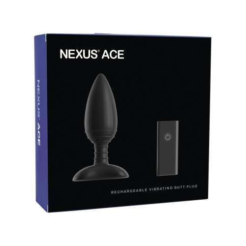 Nexus Ace Remote Control Butt Plug Large Black