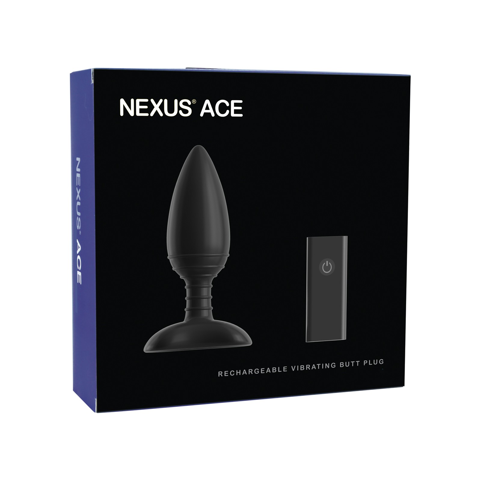 Nexus Ace Remote Control Butt Plug Large Black