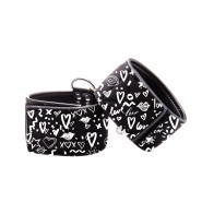 Fashion Printed Hand Cuffs for Stylish Bondage Play