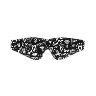 Black Fashion Printed Eye Mask for Romantic Play