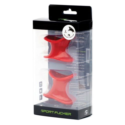 Kit de Estiradores Ergonómicos para Testículos Sport Fucker Rojo