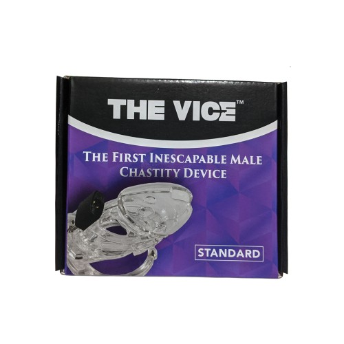 Locked In Lust The Vice Standard Clear Chastity Device