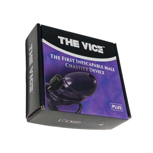 The Vice Plus Male Chastity Cage - Purple