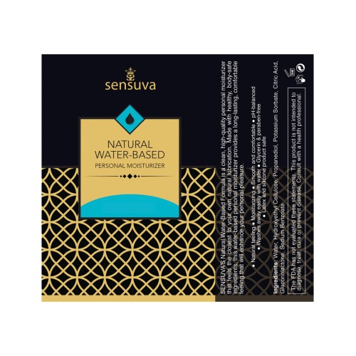 Sensuva Unscented Water-Based Moisturizer