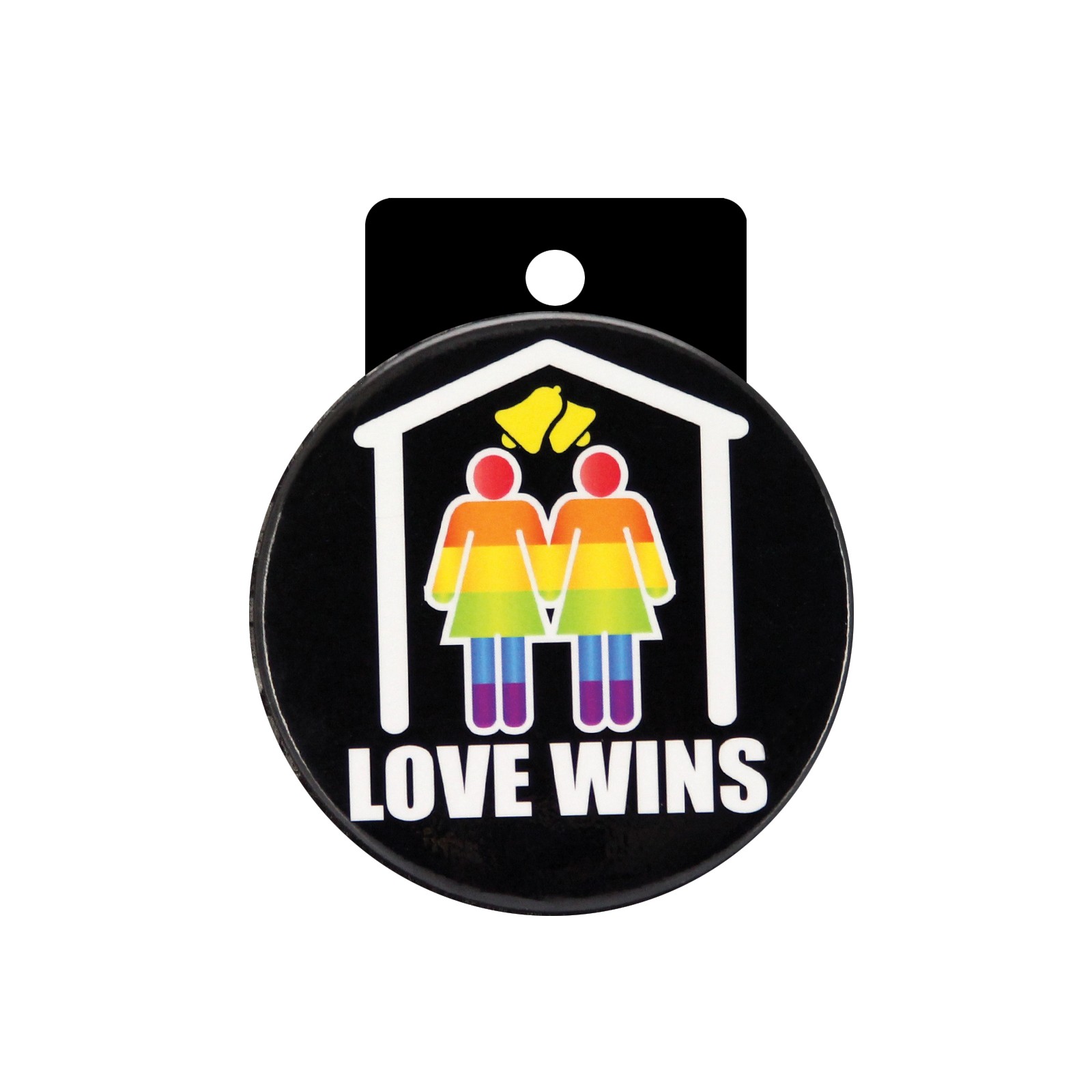 3 Inch Button Female Love Wins - Explore New Sensations