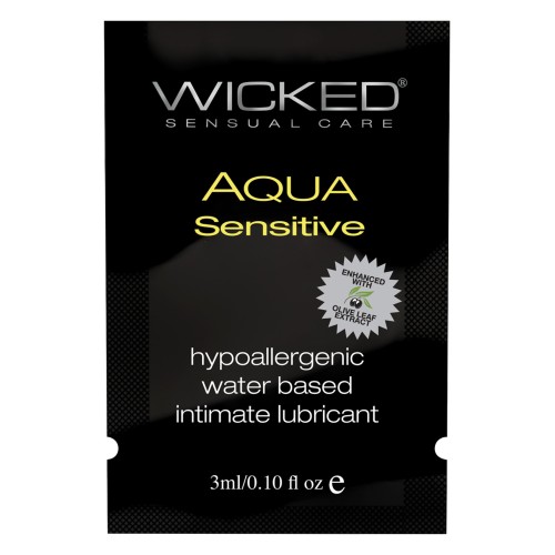 Wicked Sensual Care Hypoallergenic Aqua Sensitive Lubricant - .1 oz