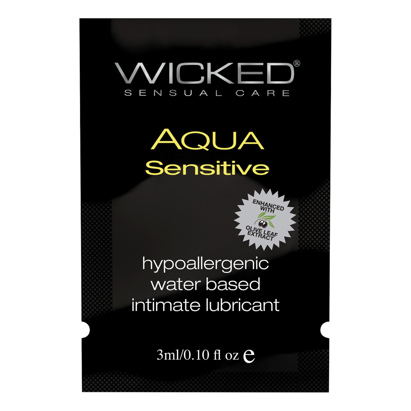 Wicked Sensual Care Hypoallergenic Aqua Sensitive Lubricant - .1 oz