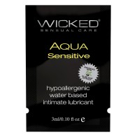 Wicked Sensual Care Hypoallergenic Aqua Sensitive Lubricant - .1 oz