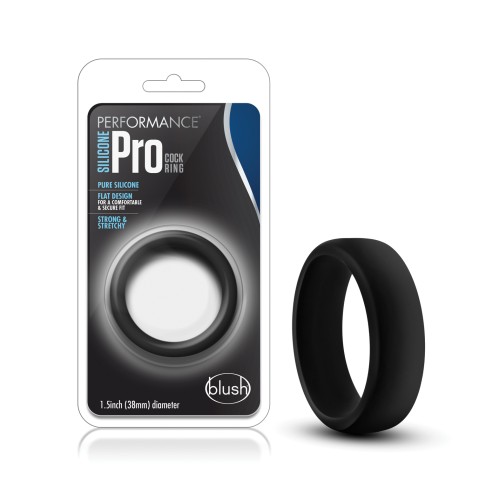 Blush Performance Silicone Go Pro Cock Ring Black - Enhance Pleasure