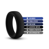 Blush Performance Silicone Go Pro Cock Ring Black - Enhance Pleasure