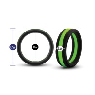 Blush Performance Silicone Cock Ring Black/Green