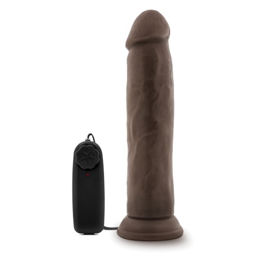 Blush Dr. Skin 9.5 Inch Vibrating Cock with Suction Cup Chocolate