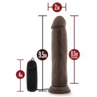 Blush Dr. Skin 9.5 Inch Vibrating Cock with Suction Cup Chocolate