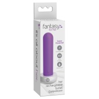 Fantasía para Ella Vibrador Bullet Recargable en Morado