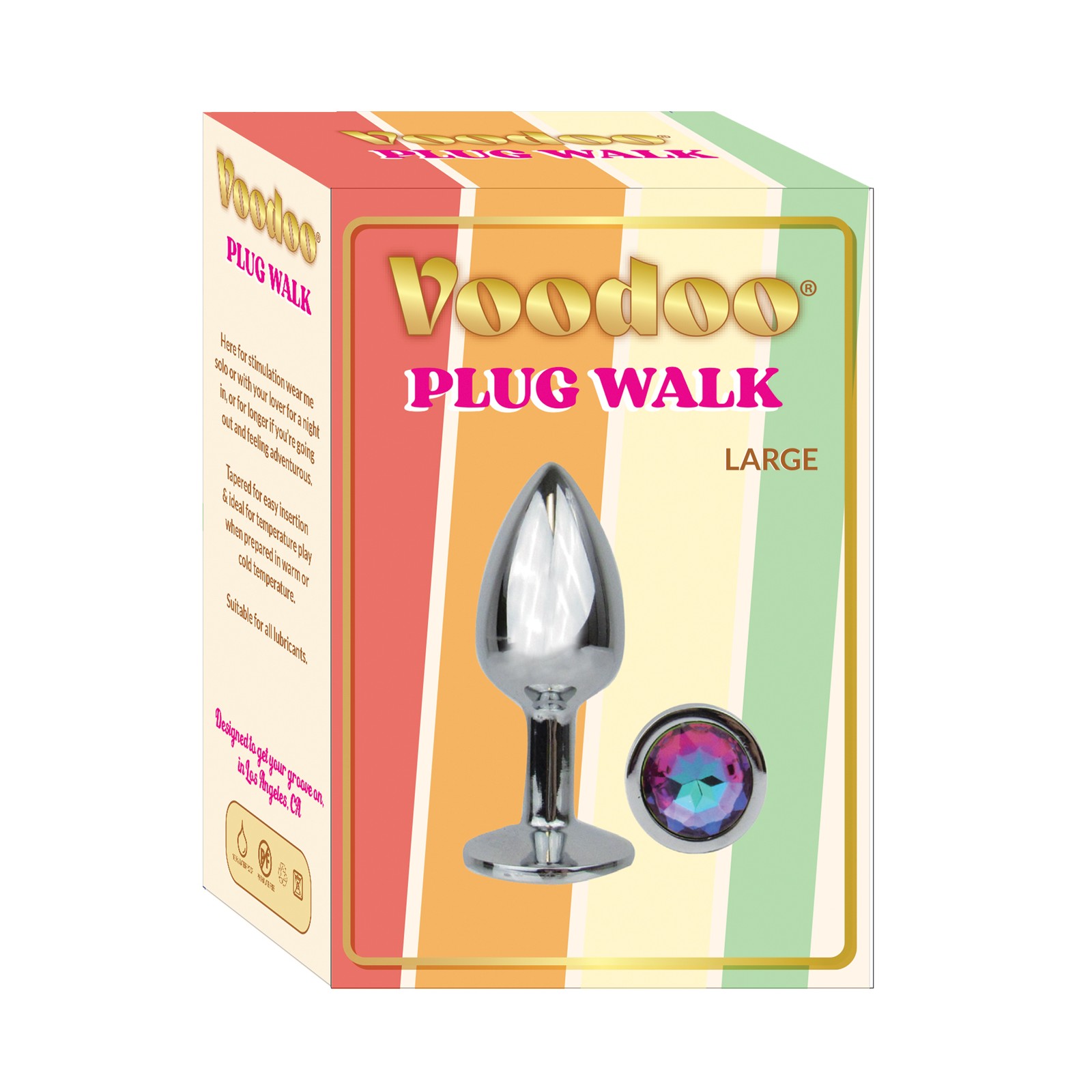 Voodoo Walk Large Metal Plug Silver - Ultimate Stimulation