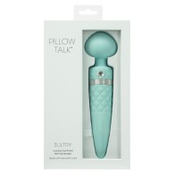 Pillow Talk Sultry Rotating Wand Teal