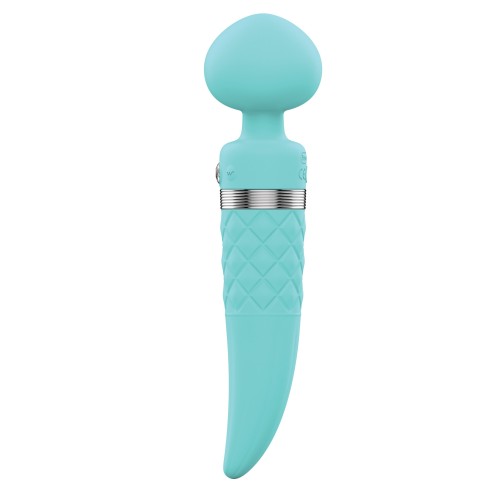 Pillow Talk Sultry Rotating Wand Teal