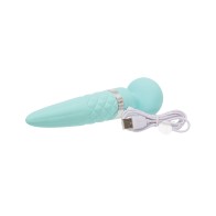 Pillow Talk Sultry Rotating Wand Teal