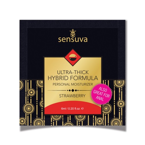 Sensuva Ultra Thick Hybrid Moisturizer Packet Strawberry