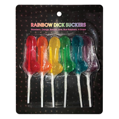 Rainbow Dick Suckers Assorted Flavors Pack