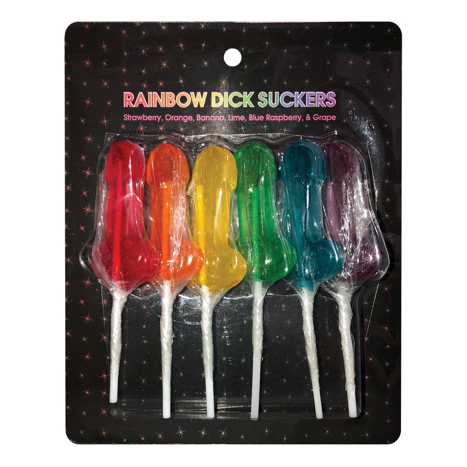 Rainbow Dick Suckers Assorted Flavors Pack